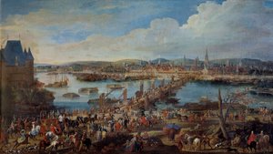 Vista de la ciudad de Ruan tomada desde Saint Sever (detalle) de Pierre Denis Martin