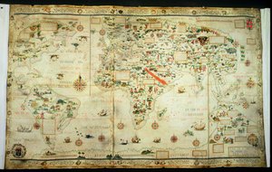 Añadir 24065 Mapa del Mundo de Pierre Desceliers