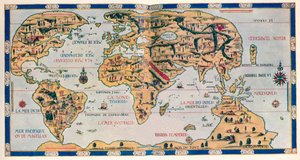 El mapa del mundo del Delfín de Pierre Desceliers
