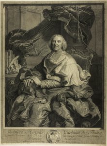 Retrato del cardenal de Fleury de Pierre Drevet