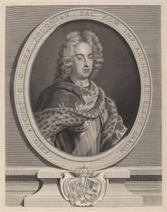 Federico Augusto III, rey de Polonia de Pierre Drevet, after François de Troy