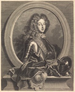 Luis de Francia, duque de Borgoña de Pierre Drevet after Hyacinthe Rigaud