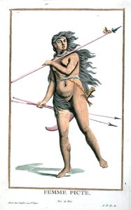 Una mujer picta de 