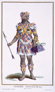 Una mujer de Honduras, 1780 de Pierre Duflos