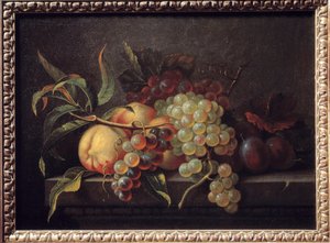 Frutas en una mesa de Pierre Dupuis