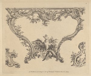 Diseño para una mesa consola, 1752 de Pierre Edme Babel