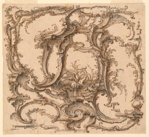 Dibujo, Composición de adornos, hacia 1745