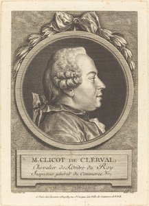 M. Clicot de Clerval de Pierre Etienne Moitte after Charles Nicolas Cochin II