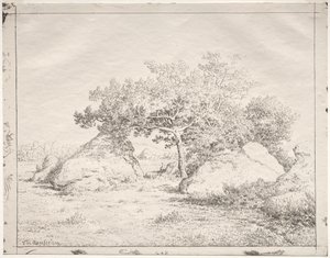 Cerezo en Blau de Pierre Etienne Theodore Rousseau