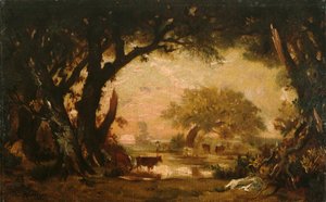Despeje en los bosques de Fontainebleau de Pierre Etienne Theodore Rousseau