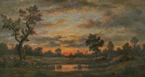 Paisaje al atardecer
