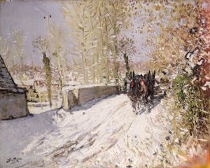 Paisaje de invierno de Pierre Eugene Montezin