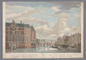 Vista del puente Halvemaans sobre el Amstel en Ámsterdam
El Binnen Amstel desde 