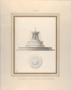 Proyecto para una Fuente para La Place Louis XV, ca. 1806 de Pierre Francois Leonard Fontaine