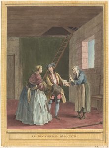 Las adivinas de Pierre Francois Martenasie after Jean Baptiste Oudry