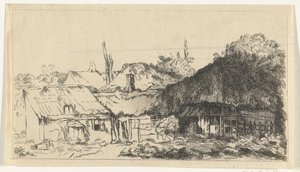 paisaje inacabado de Pierre François Basan (workshop of)