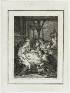 Adoración de los pastores de Pierre François Basan