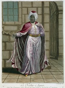 Retrato del Kistar-Agassi (jefe de los eunucos) - en “Colección de 100 grabados que representan diferentes naciones del Levante en 1707 y 1708” por órdenes de M. de Frriol, embajador del rey en la Porte y actualizado en 1712-13 por el cuidado de M. Le H
