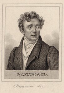 Retrato del cantante de ópera Louis Antoine Eléonore Ponchard 1787-1866, 1827 de Pierre François Bertonnier