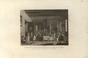 Dentro de un Comité Revolucionario durante el Reinado del Terror, 1802 de Pierre Gabriel Berthault