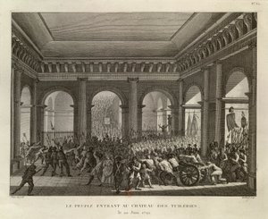 La gente entrando en el Palacio de las Tullerías de Pierre Gabriel Berthault