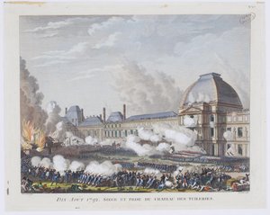 El asalto al Palacio de las Tullerías el 10 de agosto de 1792 de Pierre Gabriel Berthault