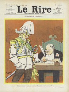 Conciliación alemana. Ilustración para Le Rire