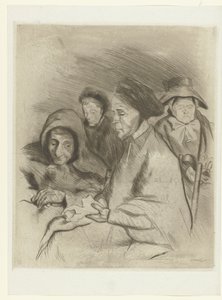 Vier oude vrouwen retratos de ancianas El juicio (título de la serie)