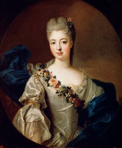 Retrato de Charlotte Aglaé de Orleans, Mademoiselle de Valois, 1720s de Pierre Gobert