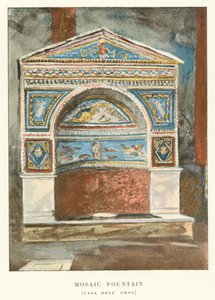 Fuente de Mosaico, Casa del Oso (litografía en color)