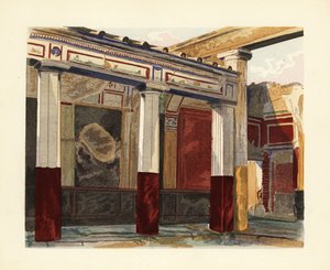 Peristilo rodio de la Casa de la Boda de Plata, Casa delle Nozze d’Argento, Pompeya de Pierre Gusman