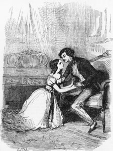 Ilustración de Oveja negra, novela de Honore de Balzac (1799-1850) de la colección en varios volúmenes titulada Comedia humana, grabado de Pierre Gustave Eugene Staal (1817-1882). de Pierre Gustave Eugene (1817 82) Staal