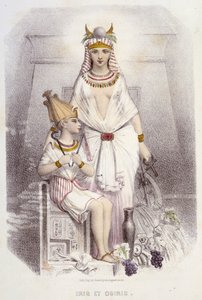 Isis y Osiris - en "Muses and fairies", por Mery y Foelix, ilustración de G. Staal, ed. G. de Gonet de Pierre Gustave Eugene Staal