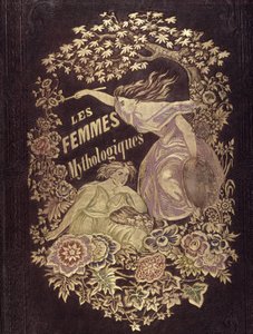 Mujeres mitológicas - portada de "Muses et Fées", dibujo de G. Staal, por Mery y el Cte Foelix de Pierre Gustave Eugene Staal
