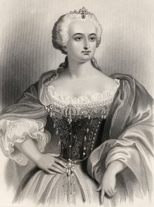 María Teresa (1717-80) Archiduquesa de Austria y Reina de Hungría y Bohemia, ilustración de 