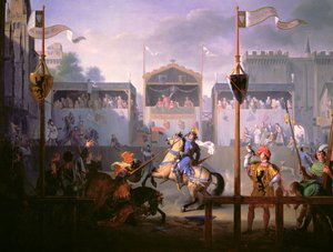 Escena de un Torneo en el Siglo XIV, 1812 de Pierre Henri Revoil