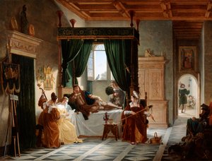 La convalecencia de Bayard, c1796-1842 de Pierre Henri Revoil