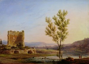 Vista de las afueras de Roma de Pierre Henri de Valenciennes