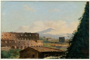 Vue du Colisee - Vista del Coliseo de Roma ... de Pierre Henri de Valenciennes