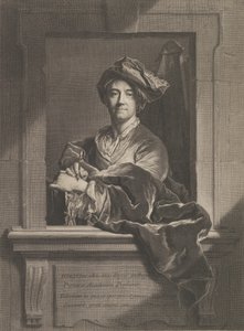 Retrato de Hyacinthe Rigaud, 1721 de Pierre Imbert Drevet