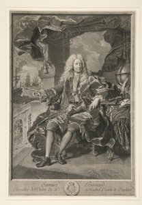 Retrato de Samuel Bernard, Conde de Coubert de Pierre Imbert Drevet