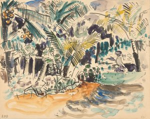Paisaje con palmeras de Pierre Jean Apol