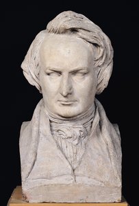 Busto de Victor Hugo a los 35 años