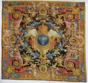 Alfombra Savonnerie de Luis XV de Pierre Josse Perrot