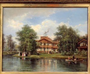 El chalet de la puerta amarilla, restaurante en el Bois de Vincennes de Pierre Justin Ouvrie