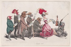 Concierto Vocal de Metamorfosis del Día, 1829 de Pierre Langlumé