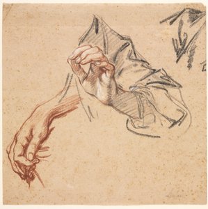 Estudio de manos (detalle), 1700s