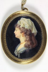 Una dama llamada Marie-Jeanne Phillipon, Madame Roland (esmalte)