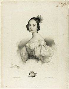 La Letra "T" de Le Miroir des Dames, ou nouvel alphabet français de Pierre Louis Henri Grevedon