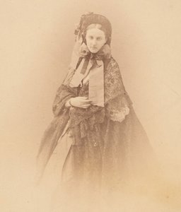 El sombrero con cintas, 1860s de Pierre Louis Pierson